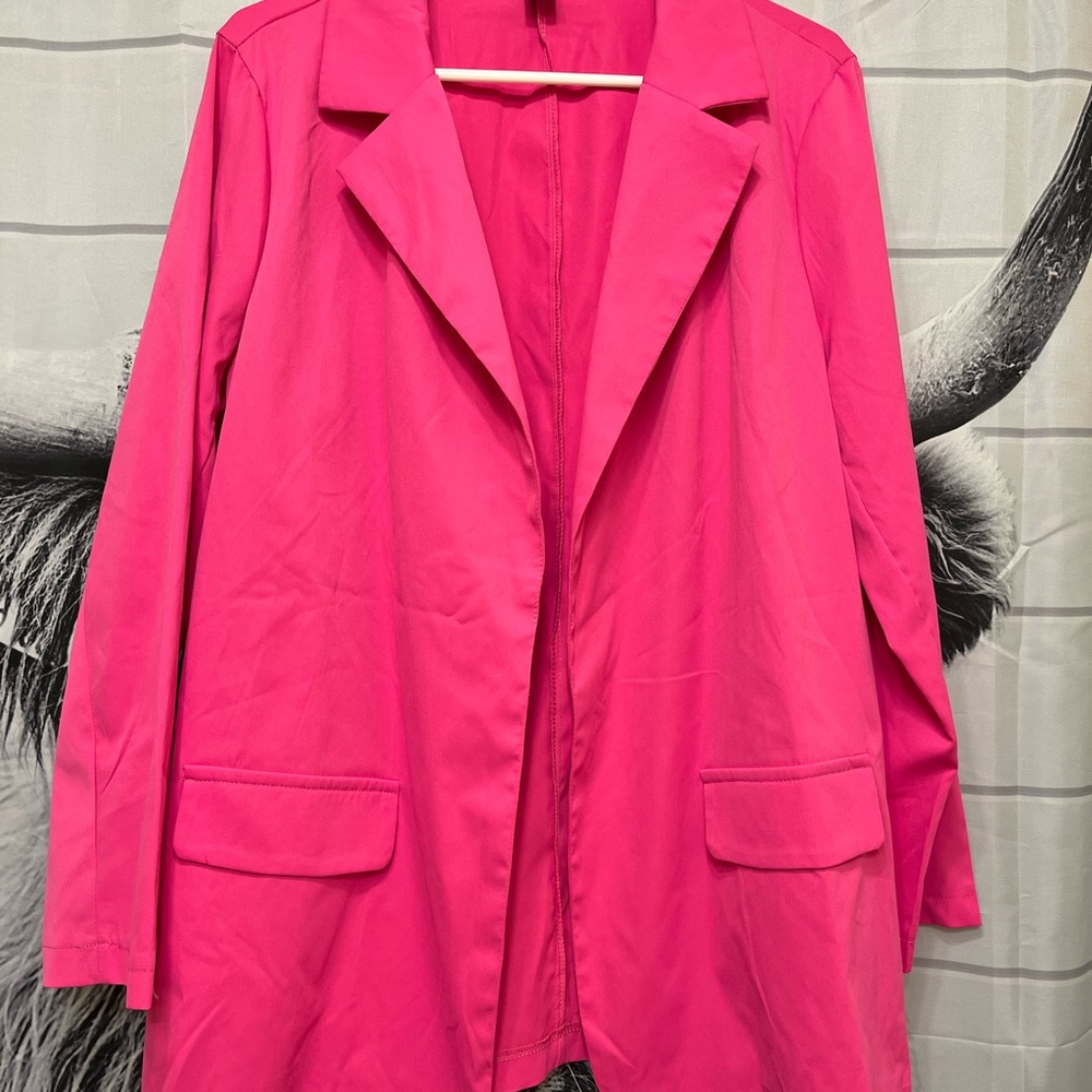 Women's Pink Blazer Jacket